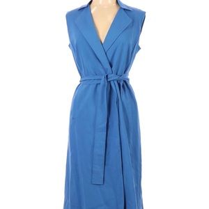 Escada Bartolini Sleeveless Belted Shirtdress